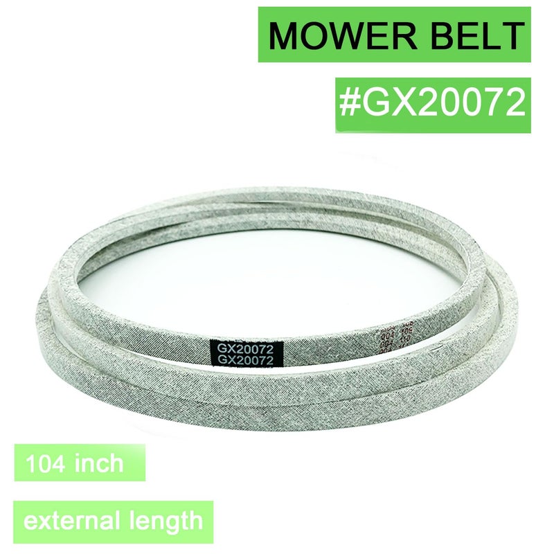 IKSI حزام محرك جزازة العشب 42 بوصة يناسب John Deere GX20072 GY20570 ، حزام محرك متوافق مع L 100 130 1742 D100 D110 D120 D130 X110 X125 X145 E100 E110 E120 - Image 5